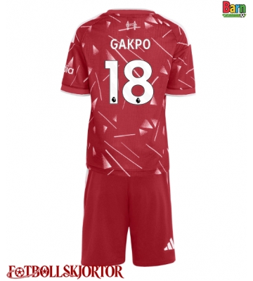 Liverpool Cody Gakpo #18 Hemmakläder Barn 2026-27 Kortärmad (+ Korta byxor)